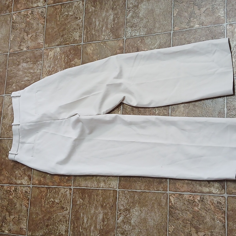 NWT Zara Wide Leg Light Beige Dress Pants Size Medium - Picture 4 of 5